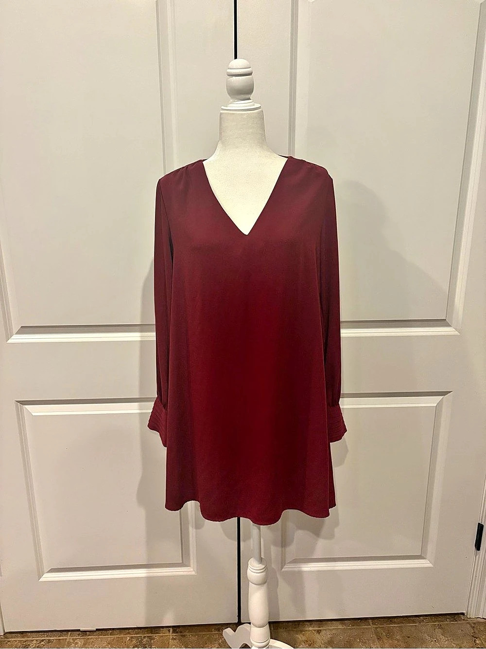 a new day Long Sleeve Blouse in Red Size Medium Like New